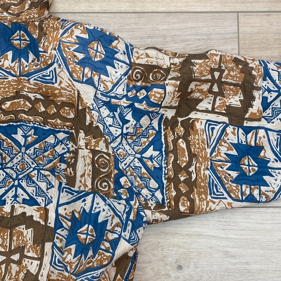 Vintage Aztec Silk Bomber‎ Jacket - Picture 12 of 16